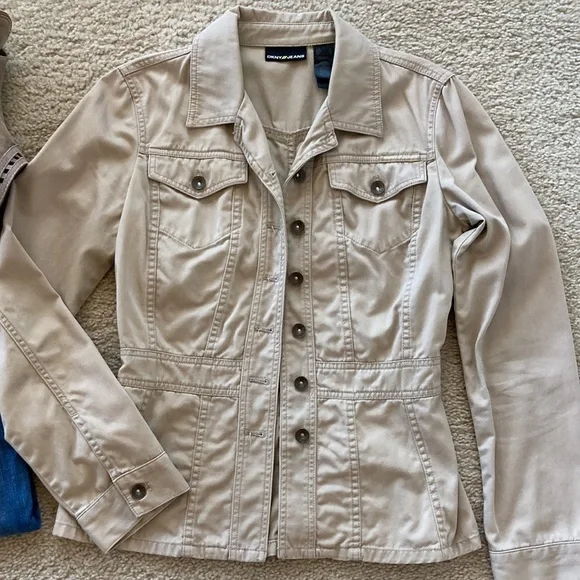 DKNY Jeans Khaki Jacket - Picture 2 of 7